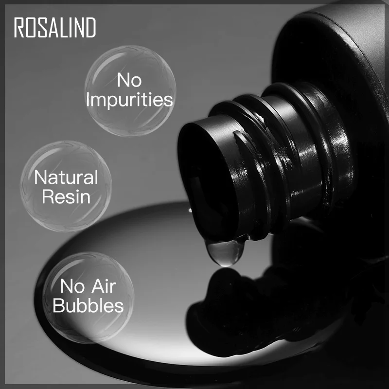 ROSALIND Nail Gel Polish Top Coat Semi Permanent Top Coat All For Manicure Nails Fundation Gel Varnishes Nail Art 5