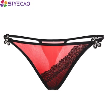 

Sexy Lace Panties Women Underwear Thong G-string Seamless Female T-back Lingerie Low Waist Patchwork Ladies Bikini Panty