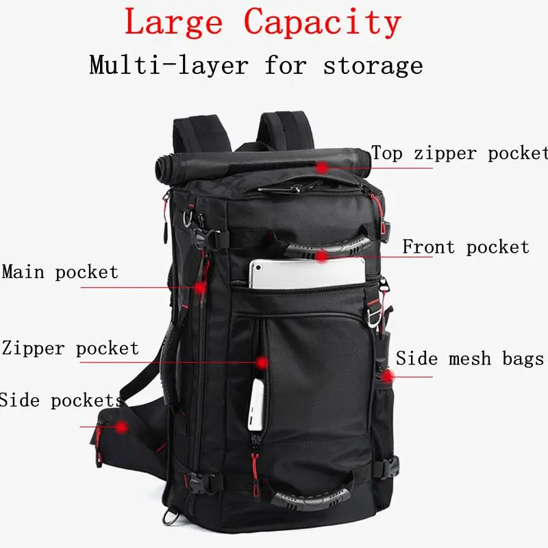 MOYYI рюкзак супер качества и большой емкости для альпинизма Противоугонный водонепроницаемый устойчивый Mochila