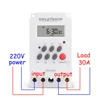 SINOTIMER 30A 220V AC 12V Volt DC Din Rail Digital TIMER SWITCH Electronic 7 Days Schedule Programmable Time Relay Clock Control 1