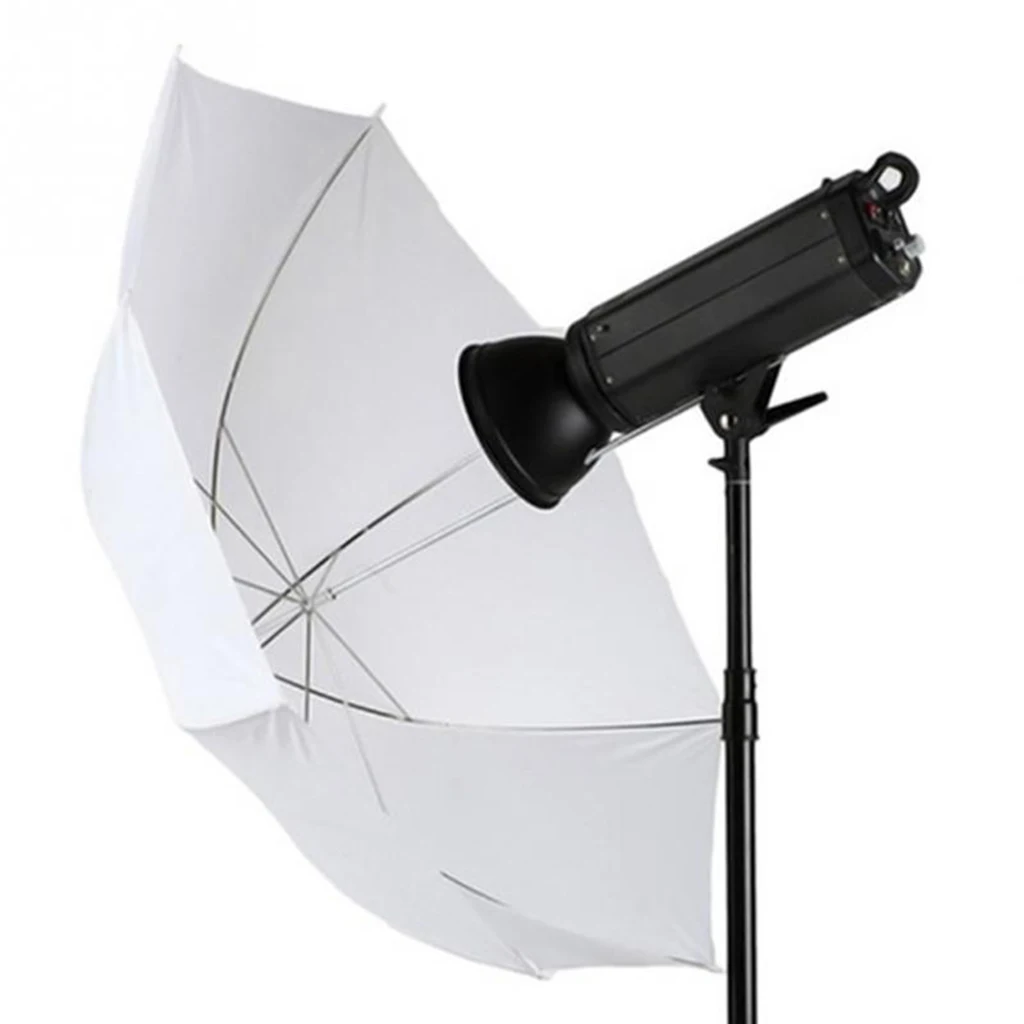 Studio Photo Flash Diffuser Translucent Soft Light White Umbrella 33''