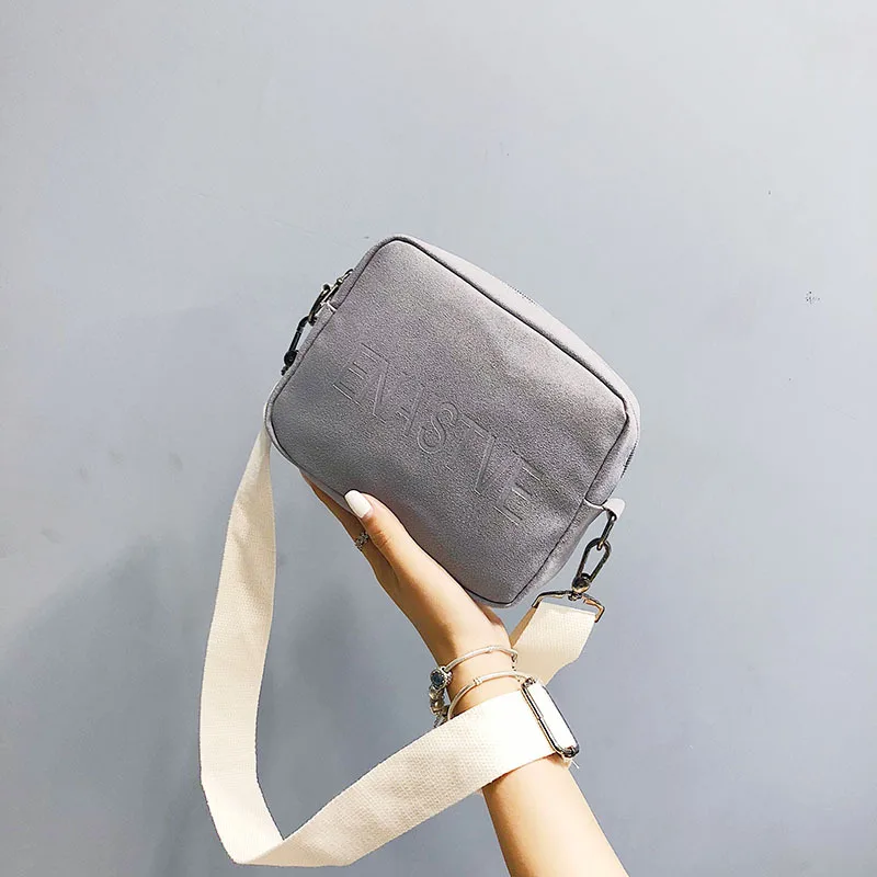 

Korean-style Lettered Indentation Square Sling Bag 2019 New Style Fashion Pu Dull Polish Solid Color Crossbody Bag WOMEN'S Bag