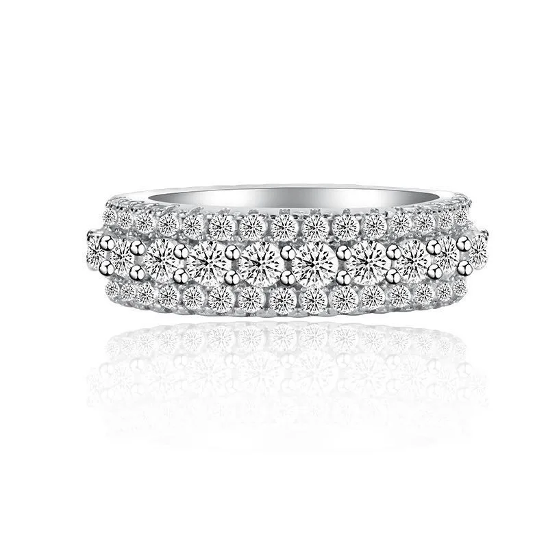 12 стилей, дизайн, серебро 925 пробы, обручальное кольцо вечность, кольцо для женщин, одноцветные, для помолвки, модные юбилейные украшения - Цвет основного камня: style 7