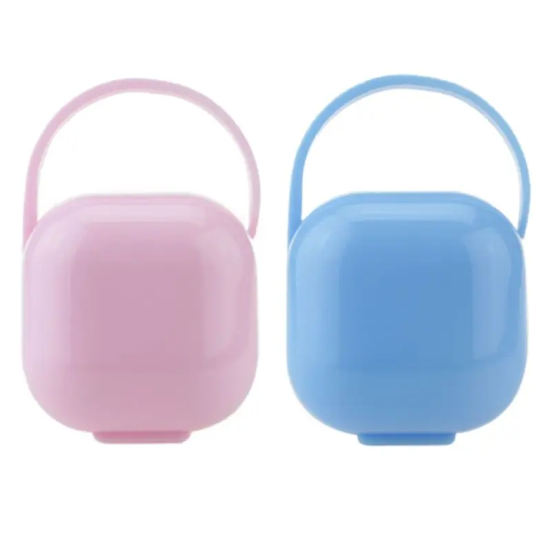 6.2x6.2cm Square Shaped Baby Pacifier Storage Holder Case Dustproof Infant Finger Toothbrush Portab