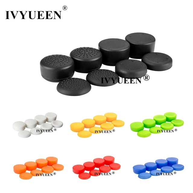 IVYUEEN 8 in 1 Silicone Analog Thumb Stick Grips Case for Playstation 5 4 PS5 PS4 Controller Joystick Cap Cover for XBox 360 ONE 1