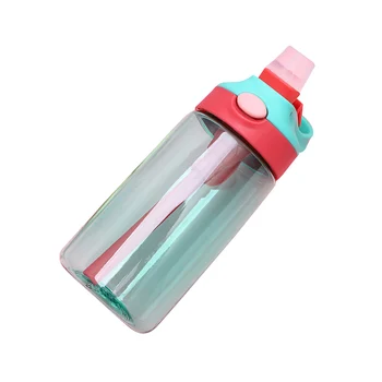 

Portable Feeding Water Bottle Container Leak Proof Drinkware Home Travel Handle School Baby With Straw Lightweight Children Cup