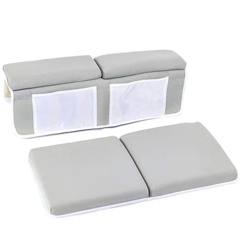 

Bath Kneeling Pad, Bath Kneeler Elbow Rest Pad with Toy Net and Storage Bag Easy Clean Quick Dry Soft Non-Slip Bathtub Kneeling