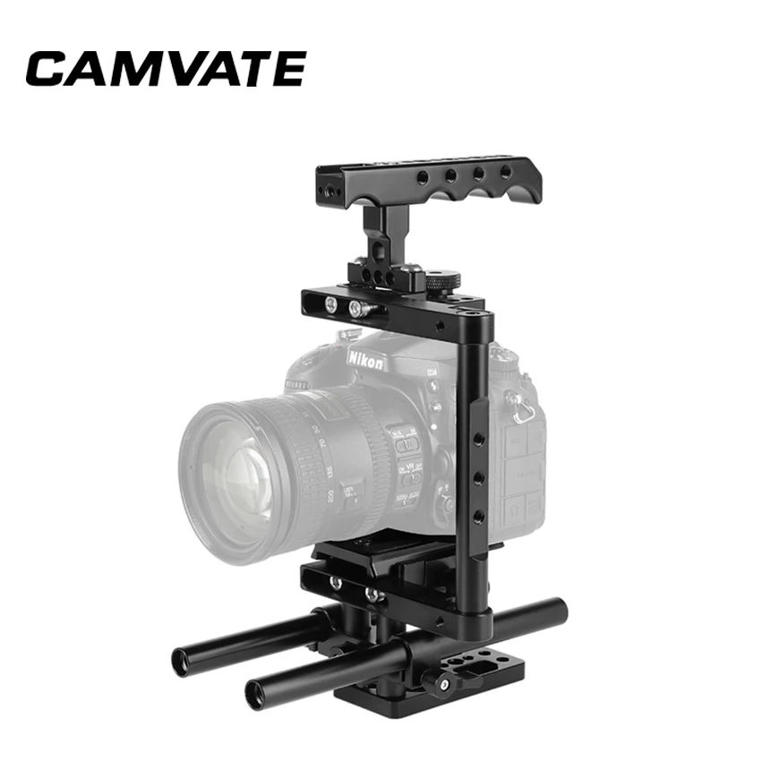 CAMVATE комплект половинной клетки с верхней ручкой и пластиной QR Manfrotto 15 мм