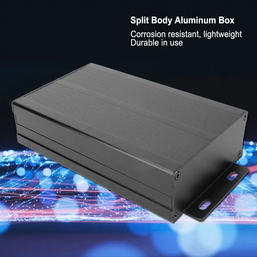 

Sand Black Extruded Aluminum Enclosures waterproof PCB Instrument Electronic Project Box Case DIY junction box 40x97x150mm
