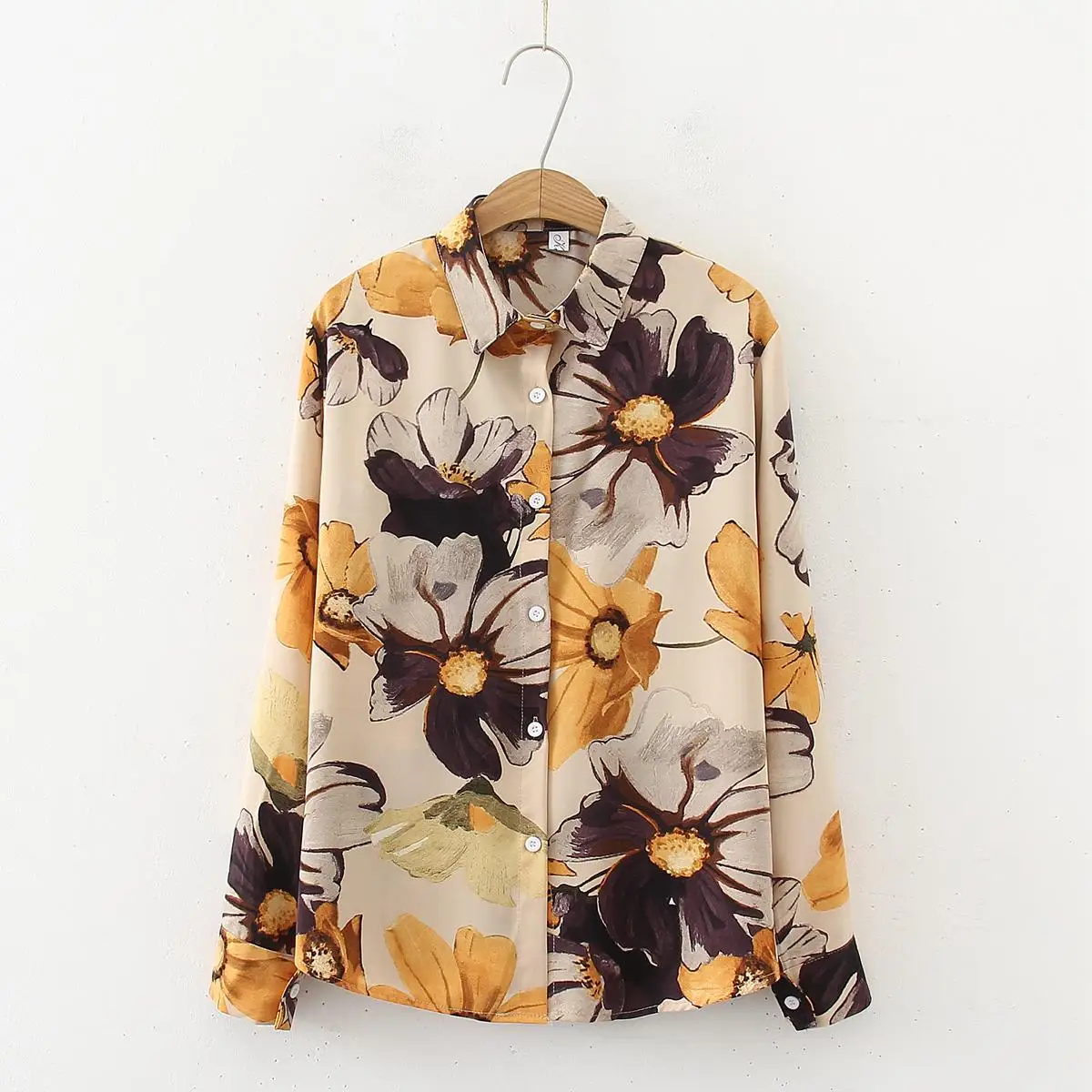 2020 Summer Hawaii Floral Shirts Women Blouses Long Sleeve Shirt Camisas Femininas Female Tops Fashion Shirt Blusas Mujer