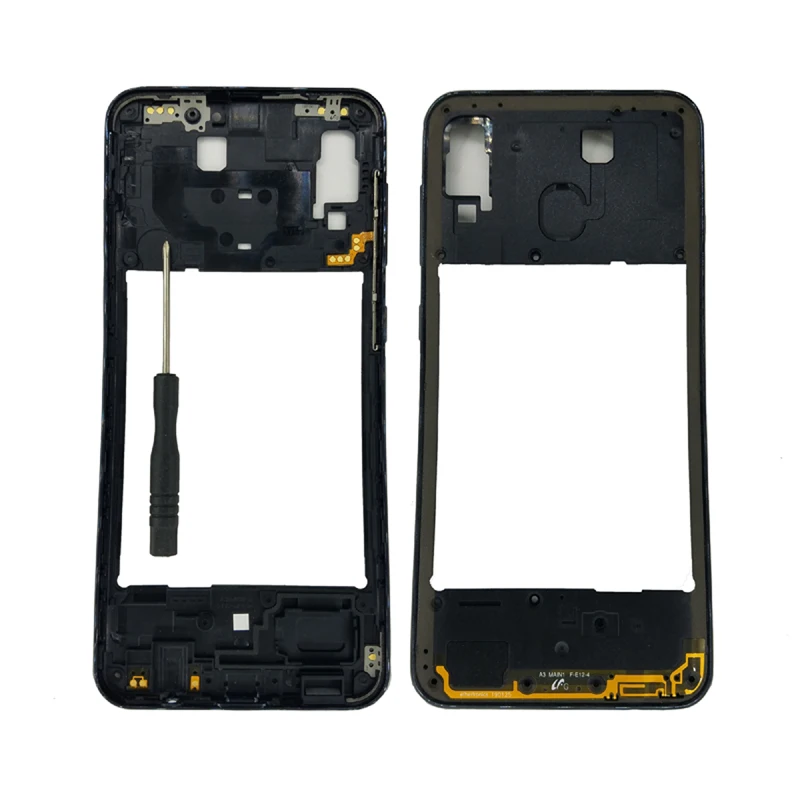 

For Samsung Galaxy A30 A305 A305F A305FN A305G A305GN Phone New Side Housing Middle Frame Center Chassis With Buttons + Tools