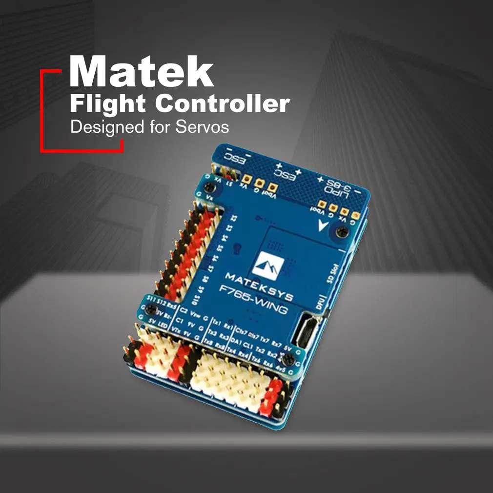 Matek Systems F765-WING STM32F765VI 216 МГц игровые джойстики со встроенным серверный компьютером с экранным меню AT7456E для дрона с дистанционным управлением с неподвижным крылом аксессуары