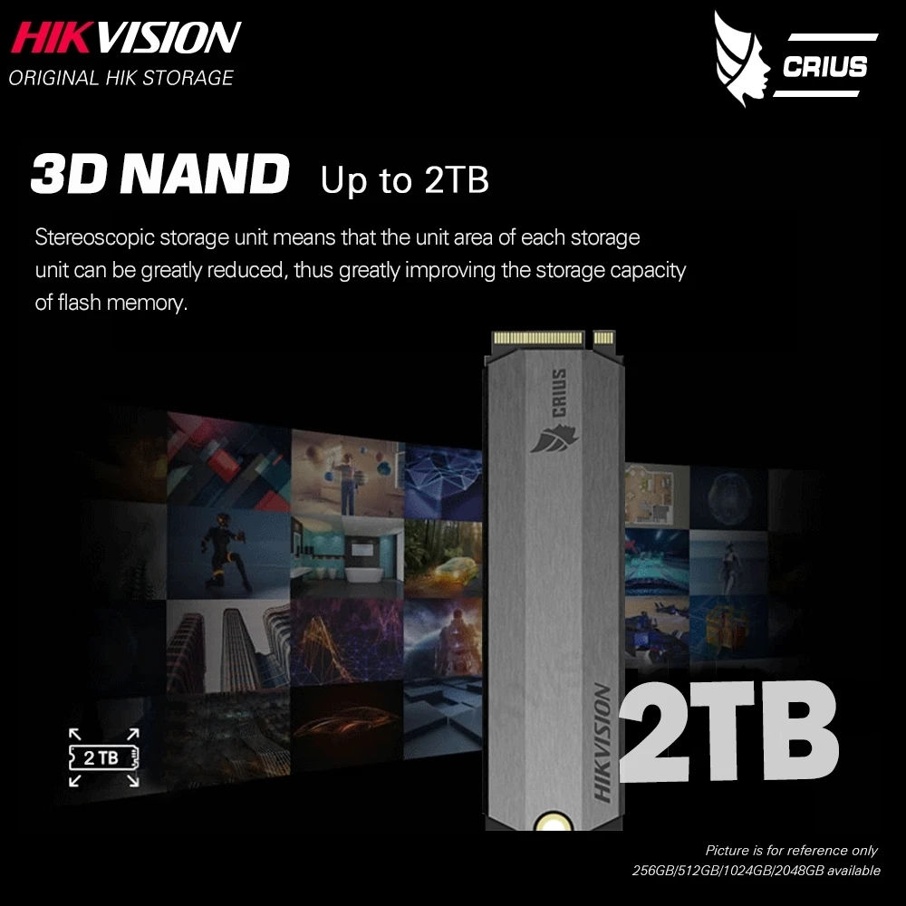 Hikvision HikStorage SSD 256 ГБ 512 ТБ 2 M.2 ngff Nvme Pcie Внутренний твердотельный диск SDD 2280 для