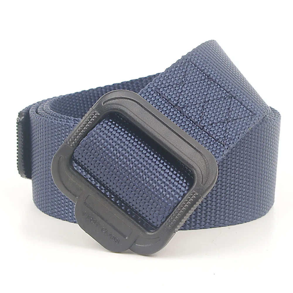 

Korean Version of Outdoor Canvas Tactical Belt Buckle Unisex Military Training Security Belt Fashion Luxury Pants Accessories