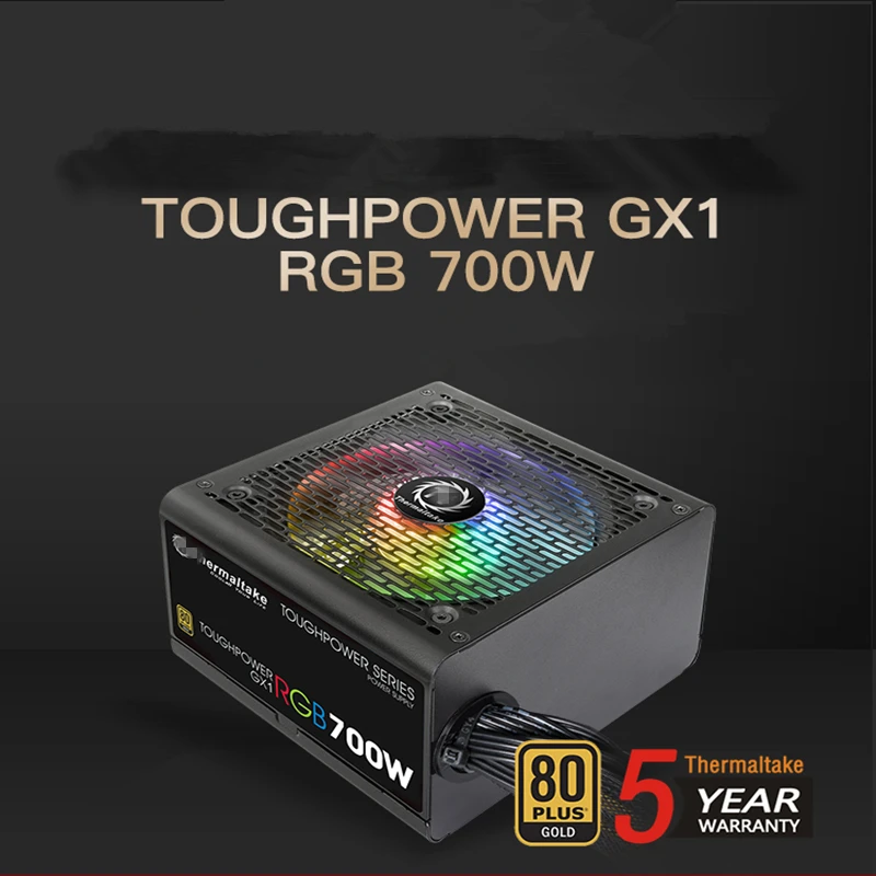 Блок питания для Thermaltake(Tt) Tough power GX1 RGB 700W 2060 80plus Gold без модуля немой блок питания 700W блок питания TP-700AH2NKG