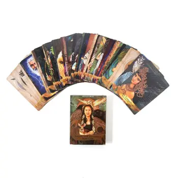 

Full English 55pcs Tarot Cards Deck and Guidebook Angels and Ancestors Oracle Cards Read Fate Family Party Board Game