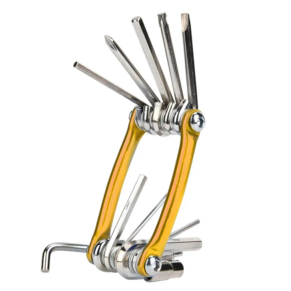 

11 in 1 Bicycle Repair Tool Set Kits Multifunctional Mountain Bike Hex Key Wrenches Outdoor Cycling Accessories