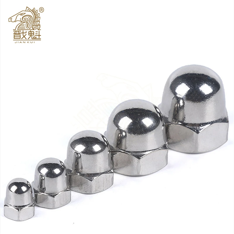 5/50pcs Acorn Cap Nut M3 M4 M5 M6 M8 M10 M12 M14 M16 M18 Stainless Steel Decorative Cap Nuts Caps Covers DIN1587