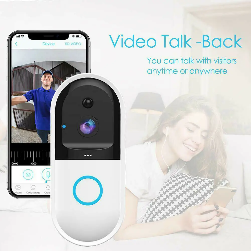 

Wireless WiFi Smart Doorbell Intercom Video Mobile APP Remote Control Doorbells