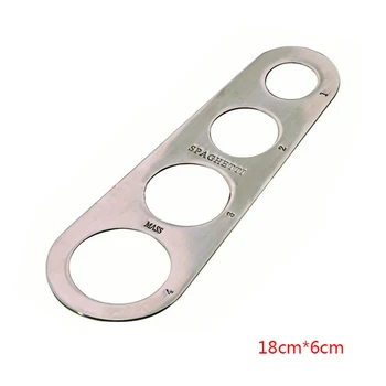 

Stainless Steel Spaghetti Measurer Pasta Noodle Measure Cook Kitchen Cake Ruler Tapeline Free Measuring Tool