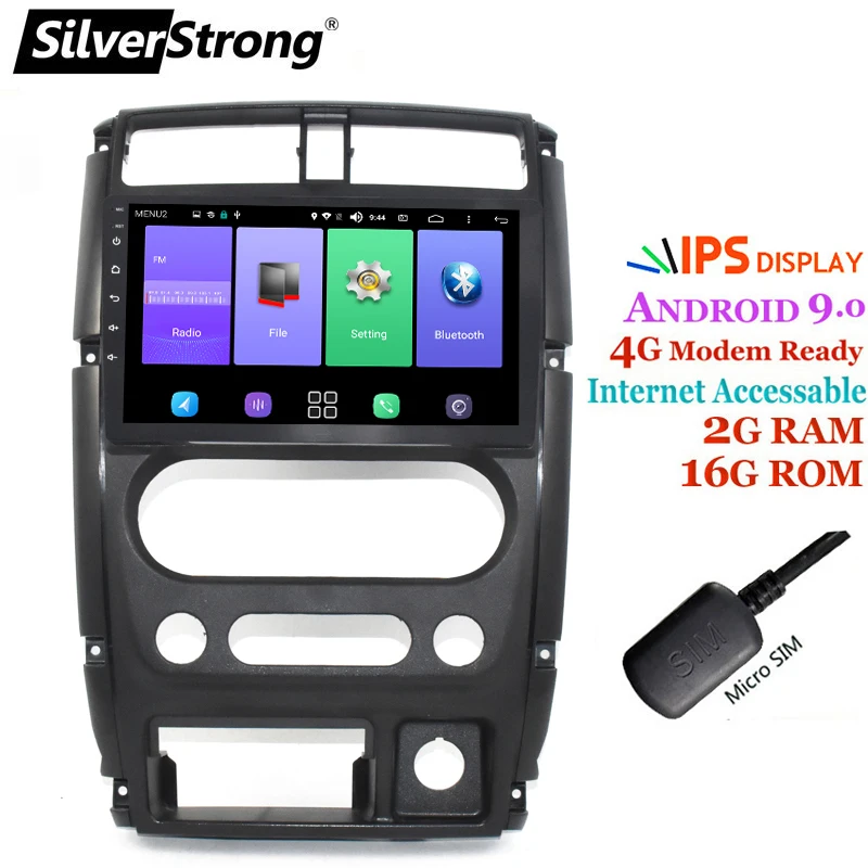 SilverStrong ips 9 ''Android9.0 Автомобильный gps для Suzuki JIMNY Android Maruti Jimny 2007- супер мини внедорожник радио музыкальная аудиосистема