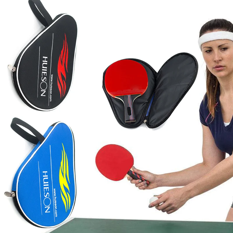 Мячик для пинг-понга сумка для настольного тенниса ракетка Чехол Оксфорд черный синий весло летучая мышь хранения спортсменов контейнер
