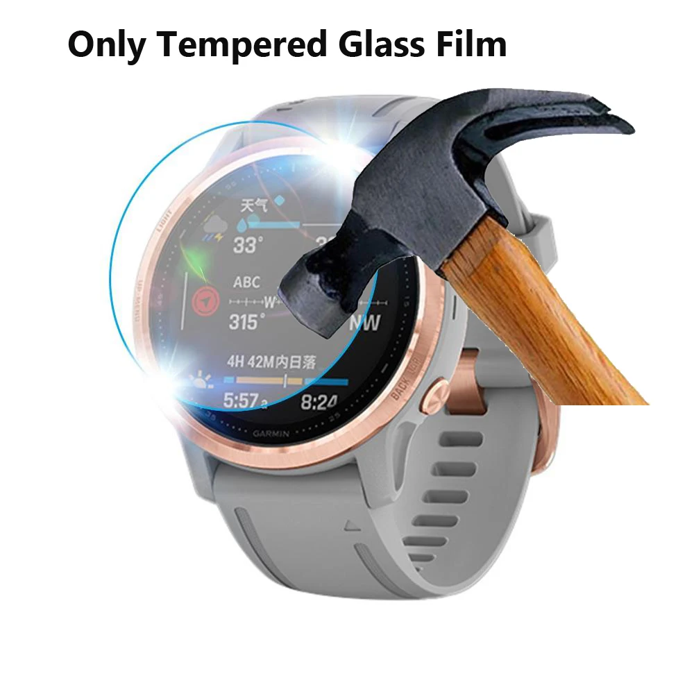 Glass Film 20 26 мм ремешок Quick Release силиконовый Easyfit замена из силикагеля, мягкий ремешок для наручных часов Garmin Fenix 6 6X6 S Pro smart watch - Цвет: Glass Film
