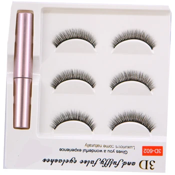 

New Invisible Magnets Magnetic Eyelashes Eye Eyeliner Liquid Set No Glue False Mink Extension Kit 3D Individual Reusable Eyelash