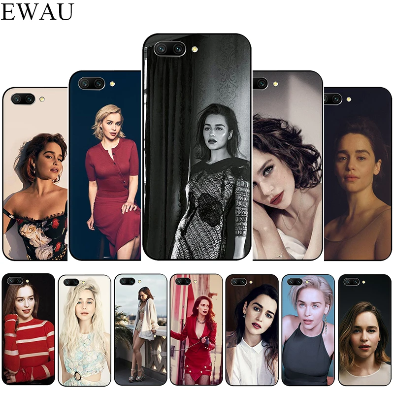

EWAU Emilia Clarke Silicone phone case for Huawei Honor 6A 7A Pro 7C 7X 8X 8 9 Note 10 Lite view 20 9X Pro