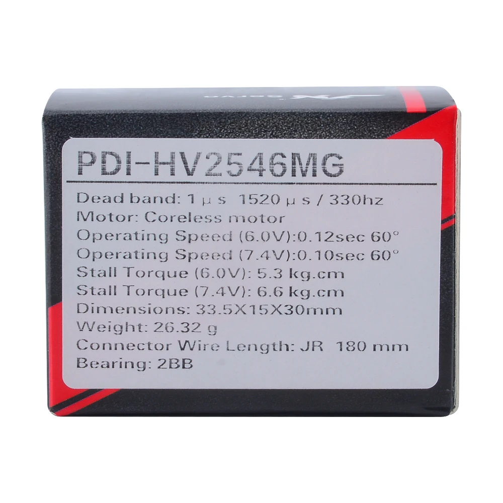JX PDI HV2546MG 25g 7 4 V 0 1 sec металлическая шестерня цифровая без сердечника для BeastX Gyro Align