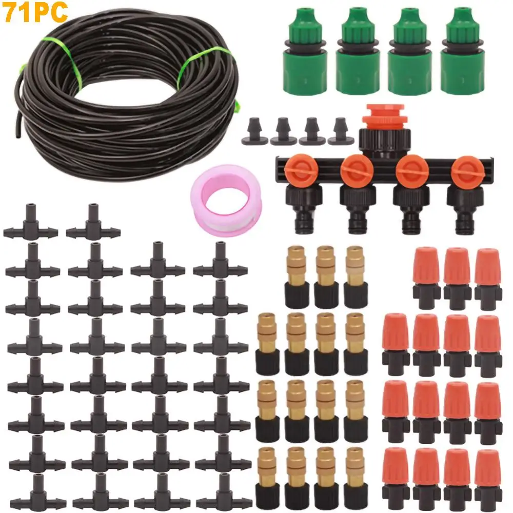 

DIY Saving Water Garden Irrigation System Self Watering Kits with Adjustable Dripper Garden Irrigation Spray Spray Cool System