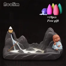 Горный водопад курильница для благовоний горелка монах стол топ дзен домашний декор с пейзажем благовония держатель для Рожков+ 10 шт. конусов