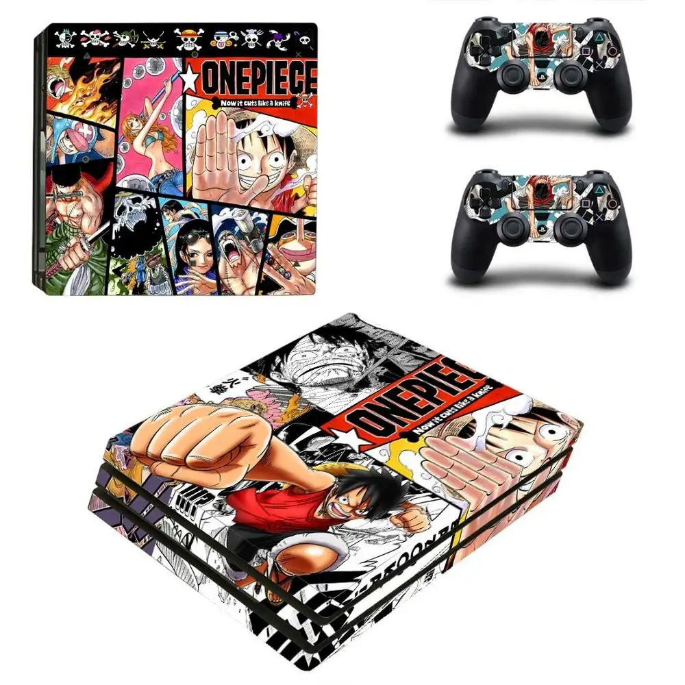 Цельный стикер Luffy PS4 Pro Play station 4 наклейки для PlayStation скины консоли и контроллера