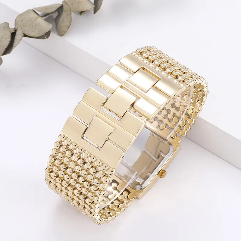 Женские часы Reloj Mujer гладкий кристалл квадратный циферблат нержавеющая сталь