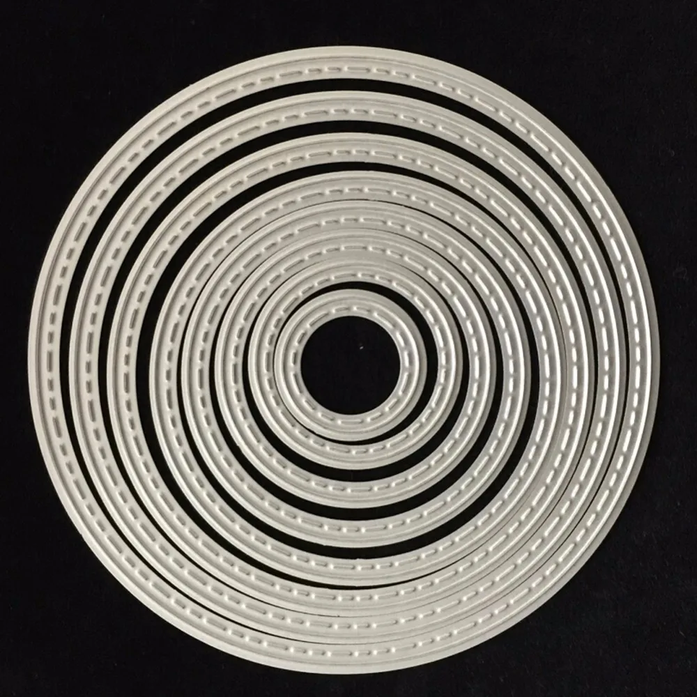 8pcs-set-Circle-Cutting- -Cards-Making-DIY-Carbon-Steel-Die