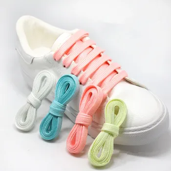 

High-gloss luminous precision-made flat sneakers luminous laces Women Men Colorful Sports Casual Shoes Laces Dropshipping