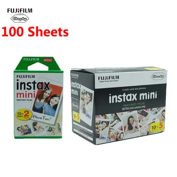 

10-100 Sheets Fujifilm Instax Mini Film White edge 10 20 40 60 80 100 Sheets FUJI Instant instax mini 8 9 Camera Film