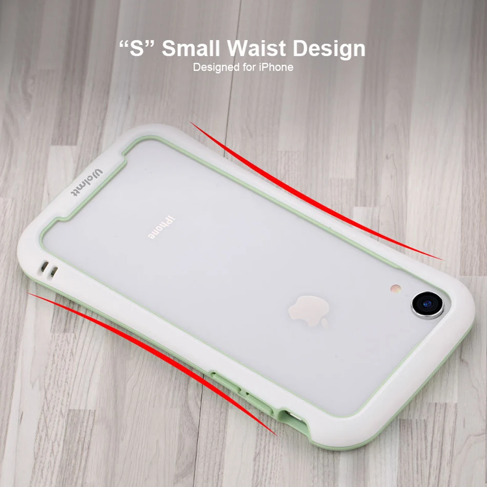 Цветной бампер для iPhone 7 Plus ТПУ Силиконовый противоударный чехол для iPhone 8 бампер для iPhone 6 Чехол для iPhone 6S Plus