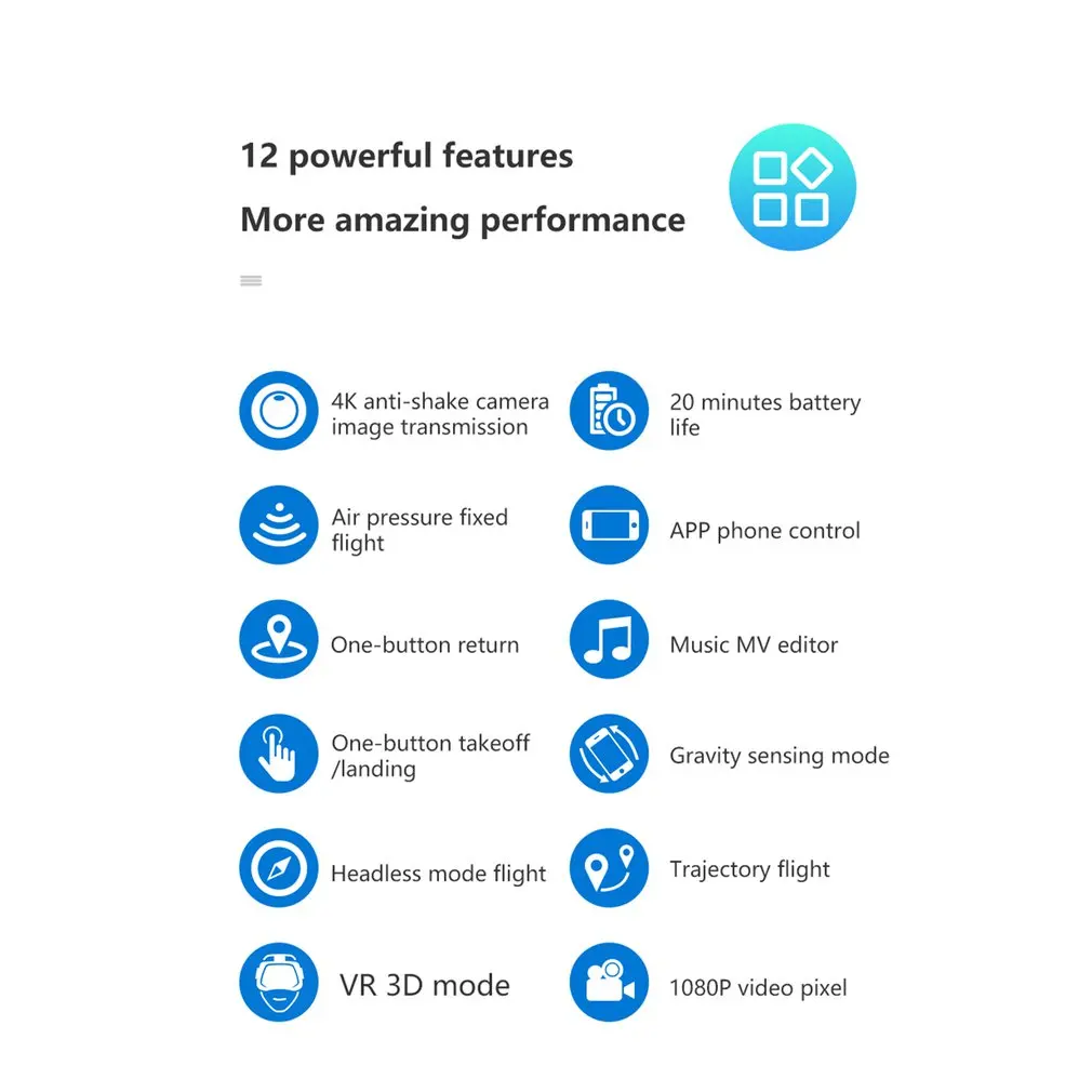 KY101D Drone 4K RC Helicopter with HD WIFI FPV 16MP Camera 2.4G 4 axis RC Quadcopters Drones 22 Minutes Long fly Time Dron
