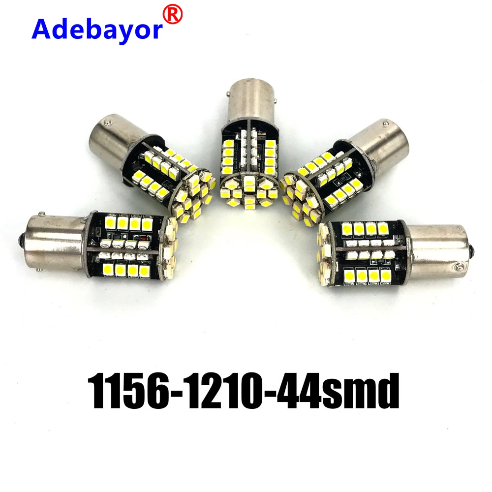 100 шт. 1156 BA15S p21w 1157 BAY15D 3528 1210 44 SMD Canbus Светодиодная лампа без ошибок Поворотная