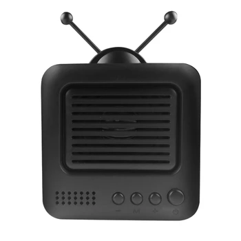 

Retro TV Style Bluetooth Speaker, Long Life Portable, Portable, Compact and Portable,Retro Nostalgic,Black