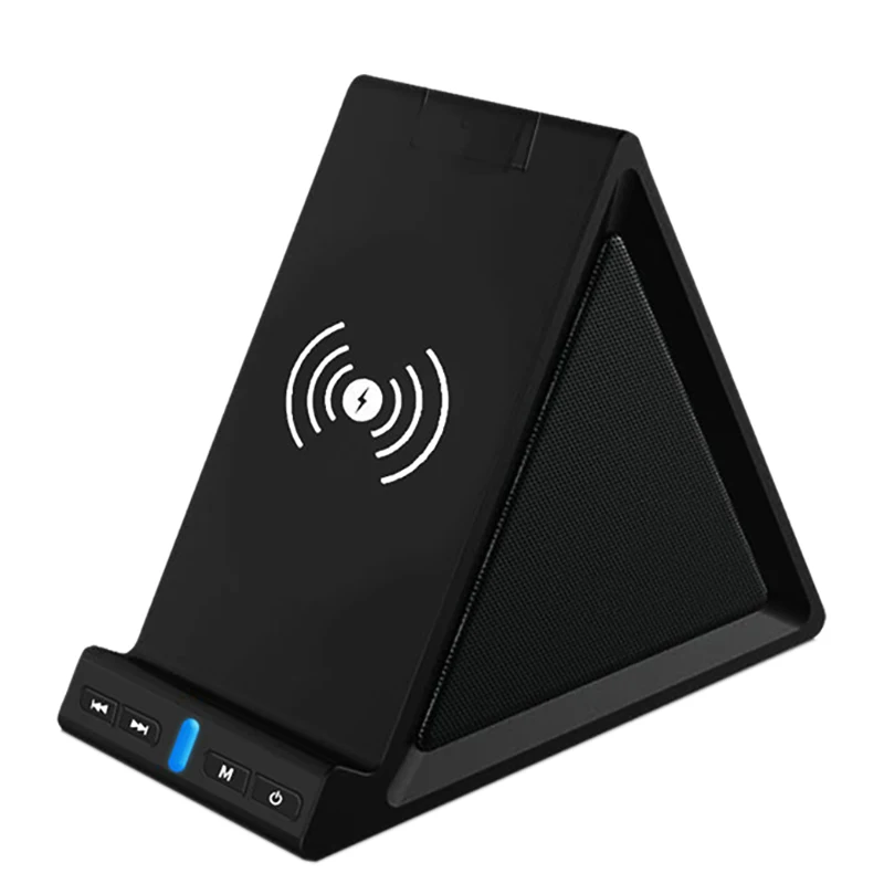 10W Wireless Charger Bluetooth 5.0 Speaker Dual Bass for iPhone 11 Xiaomi Sumsang Huawei Support TF Card FM Radio Aux |