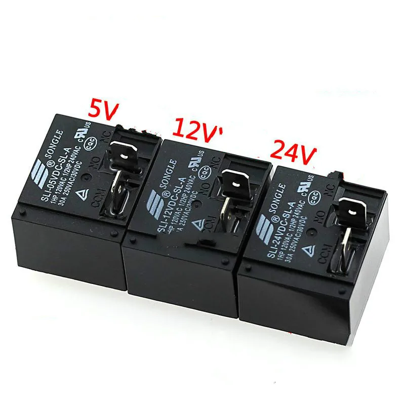 2 шт. реле Sli-05 12 24vdc-sl-a T93 один комплект нормально разомкнутый 4-контактный 30A 2160 |