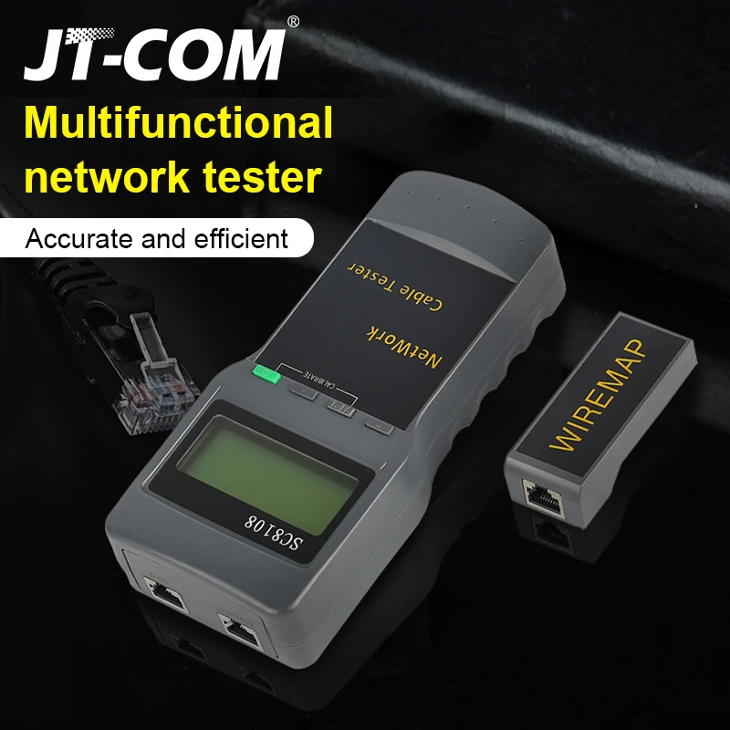 

Brand New SC8108 LCD Network Tester Meter Portable LAN Phone Cable Tester Meter With LCD Display RJ45