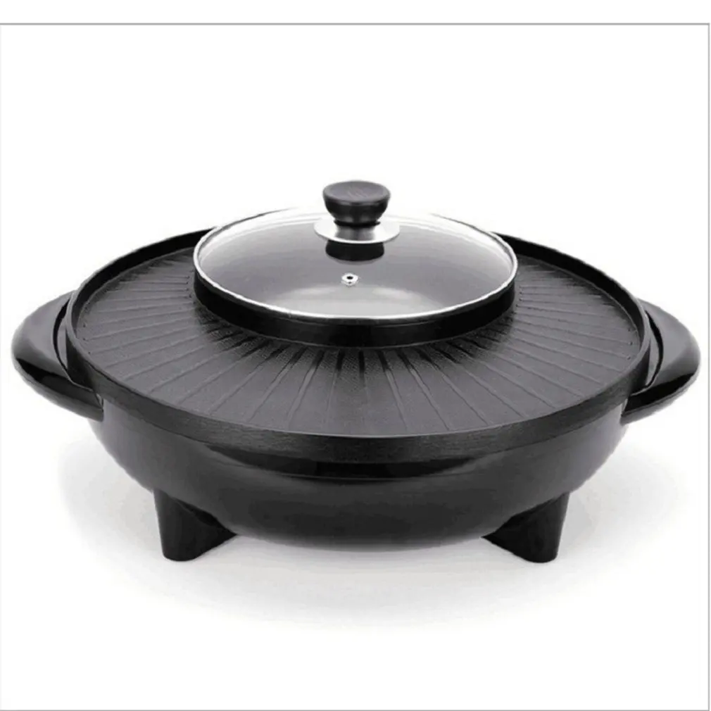 

krf042531 Double Happiness Pot Roasting One Electric Cooker Non-stick Hot Pot Smoke Free Washable Electric Pot