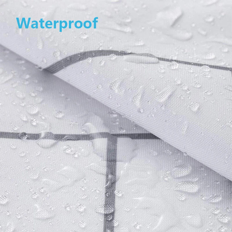 High Quality Geometry Waterproof Shower Curtains Easy Clean Moldproof Bathroom Shower Curtain Modern Bathroom Shower Curtain