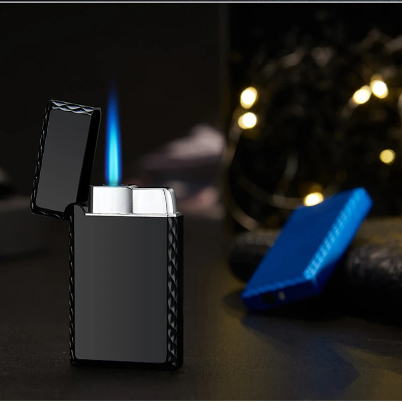 

Straight Into The Blue Fmale Firepower Windproof Lighter Metal Encendedores Plating Inflatable Isqueiro Smoking Accessories