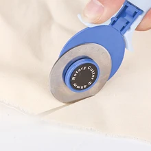 45mm/28mm döner kesici seti bıçakları kumaş yuvarlak kapitone kesme Patchwork deri el sanatları dikiş aracı deri kesici