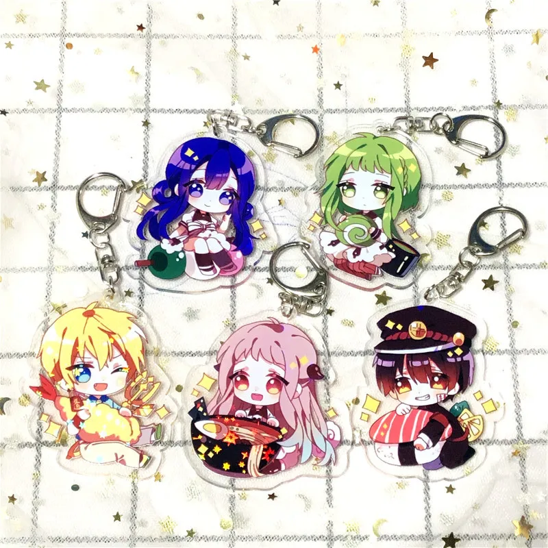 

6cm Japan Anime Cute Nene Yashiro Yugi Amane Hanako-kun Acrylic Keychain Keyring Key Holder Brelok Women's Key Chain