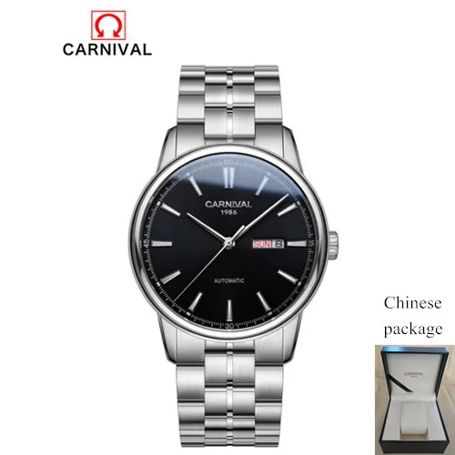 Switzerland Carnival Mechanical Watch Men MIYOTA Automatic Men Watches Luxury Brand Waterproof Clock Sapphire Montre Homme Reloj 